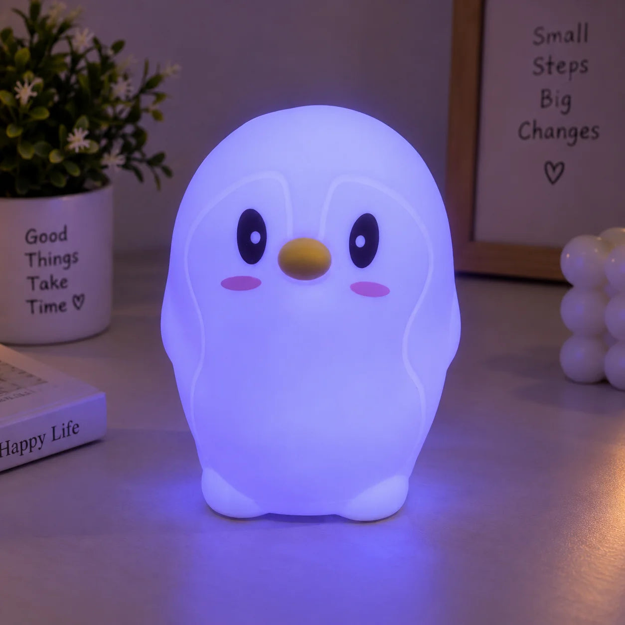 Kawaii Penguin Silicone Night Lamp