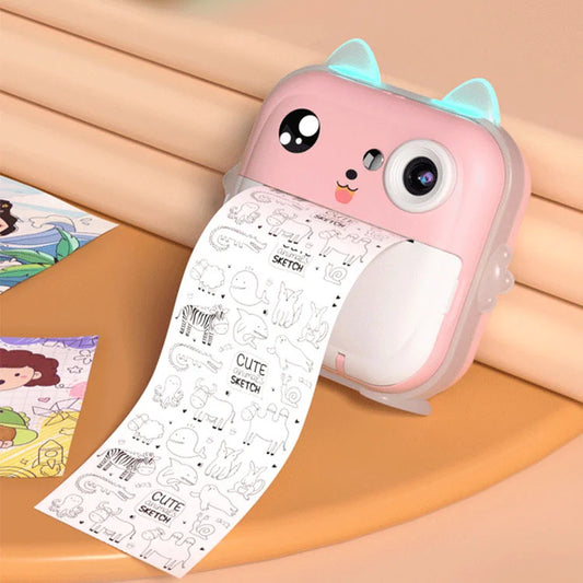 Kids Instant Multi-Functional Mini Printer with Video Camera