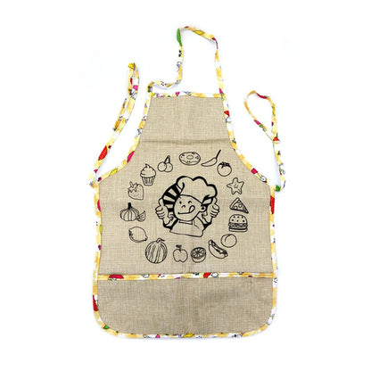 Kids Painting Apron With Water Paints