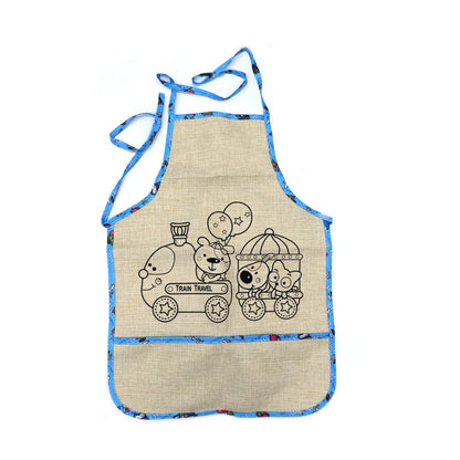 Kids Painting Apron With Water Paints