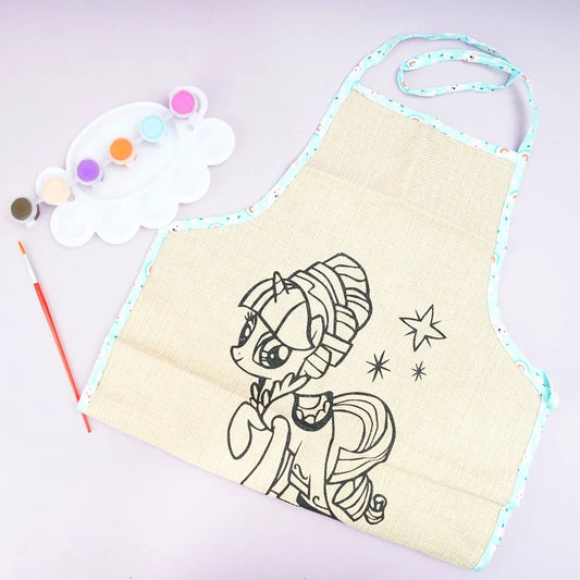 Kids Painting Apron With Water Paints