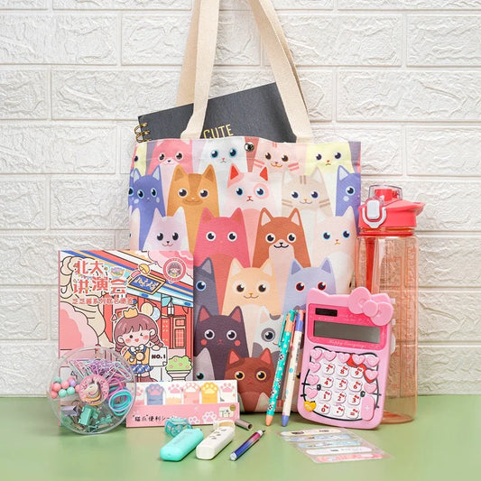 Kitten Cats Gift Bundle With Water Bottle