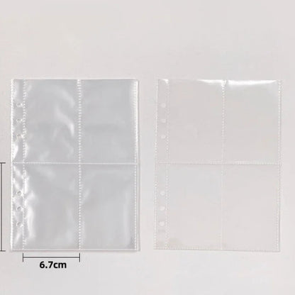 Korean Style Edge Zipper Sparkling Loose Leaf Binder