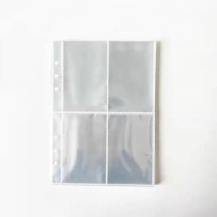 Korean Style Edge Zipper Sparkling Loose Leaf Binder