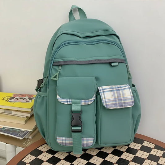 Korean Style Multi-Pocket Casual Backpack