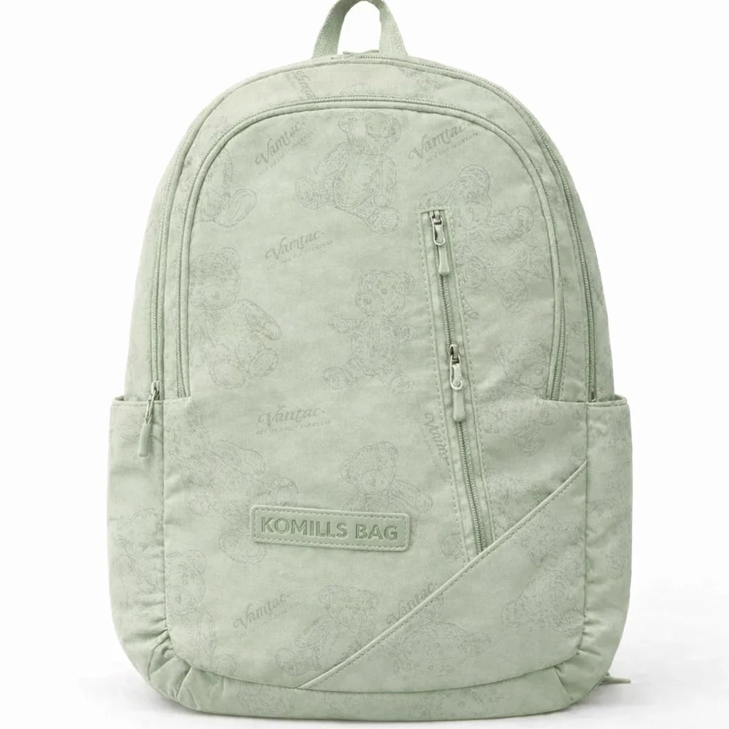 Korean Style Teddy Bear Print Backpack