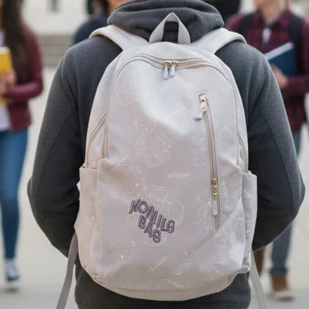 Korean Style Teddy Bear Print Backpack