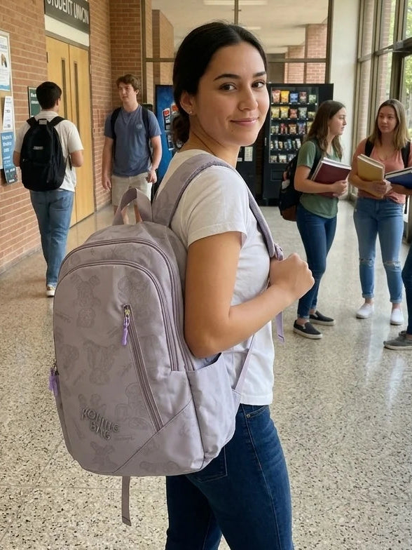 Korean Style Teddy Bear Print Backpack