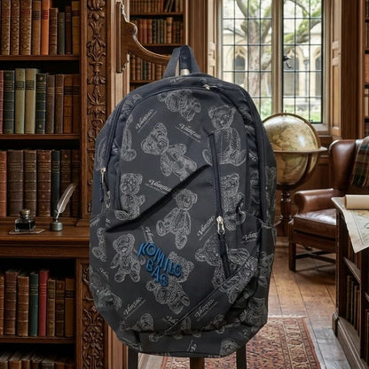 Korean Style Teddy Bear Print Backpack
