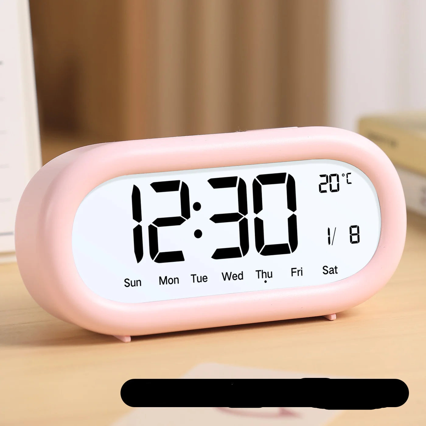 LED Digital Alarm Clock with Temperature Display