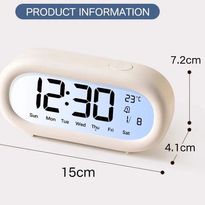 LED Digital Alarm Clock with Temperature Display