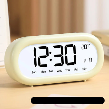 LED Digital Alarm Clock with Temperature Display