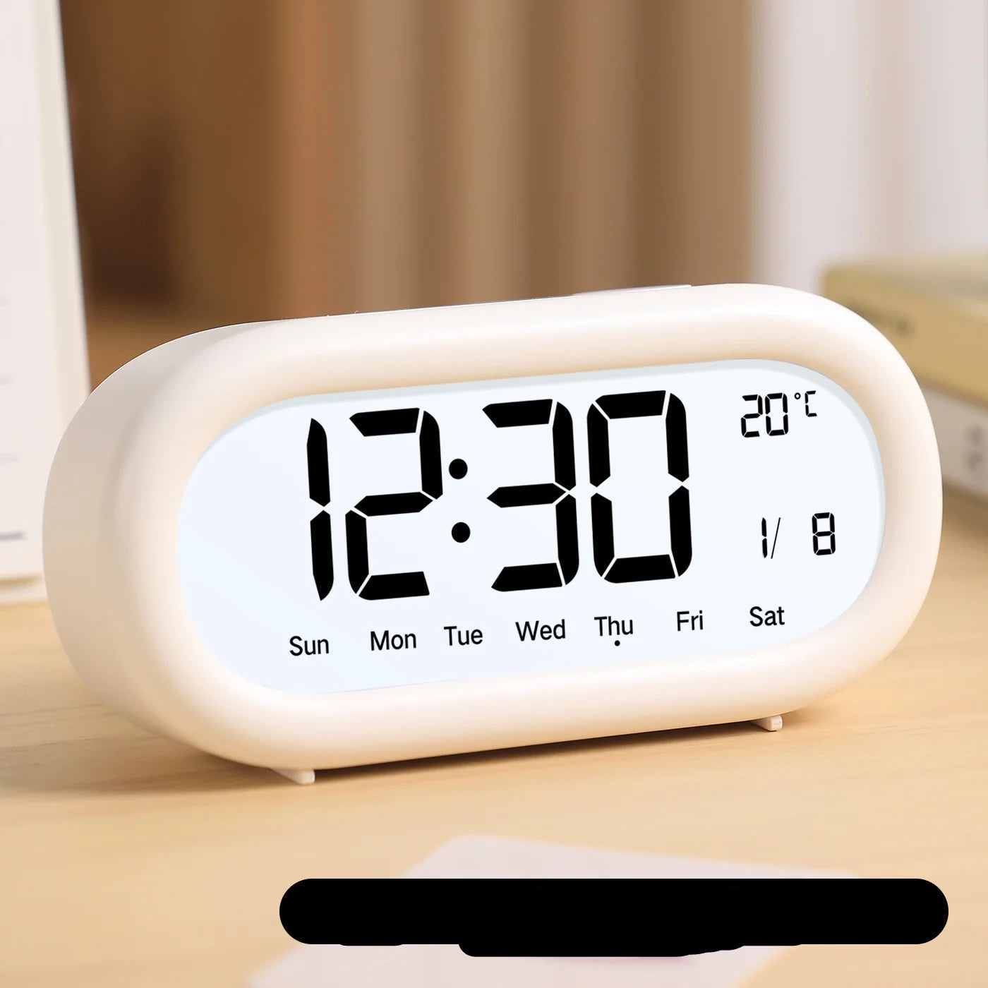 LED Digital Alarm Clock with Temperature Display