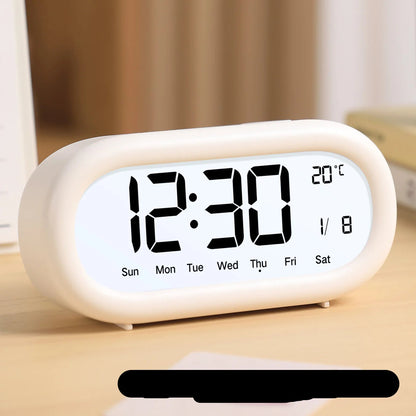 LED Digital Alarm Clock with Temperature Display