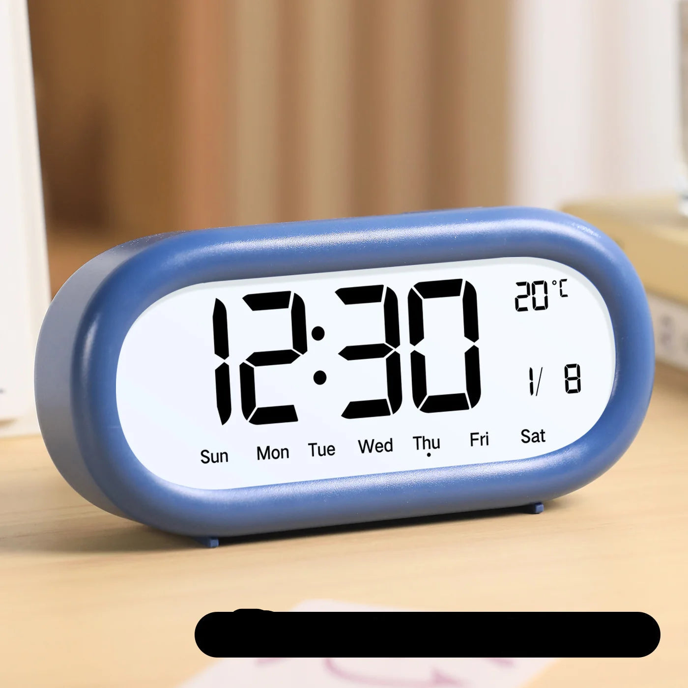 LED Digital Alarm Clock with Temperature Display