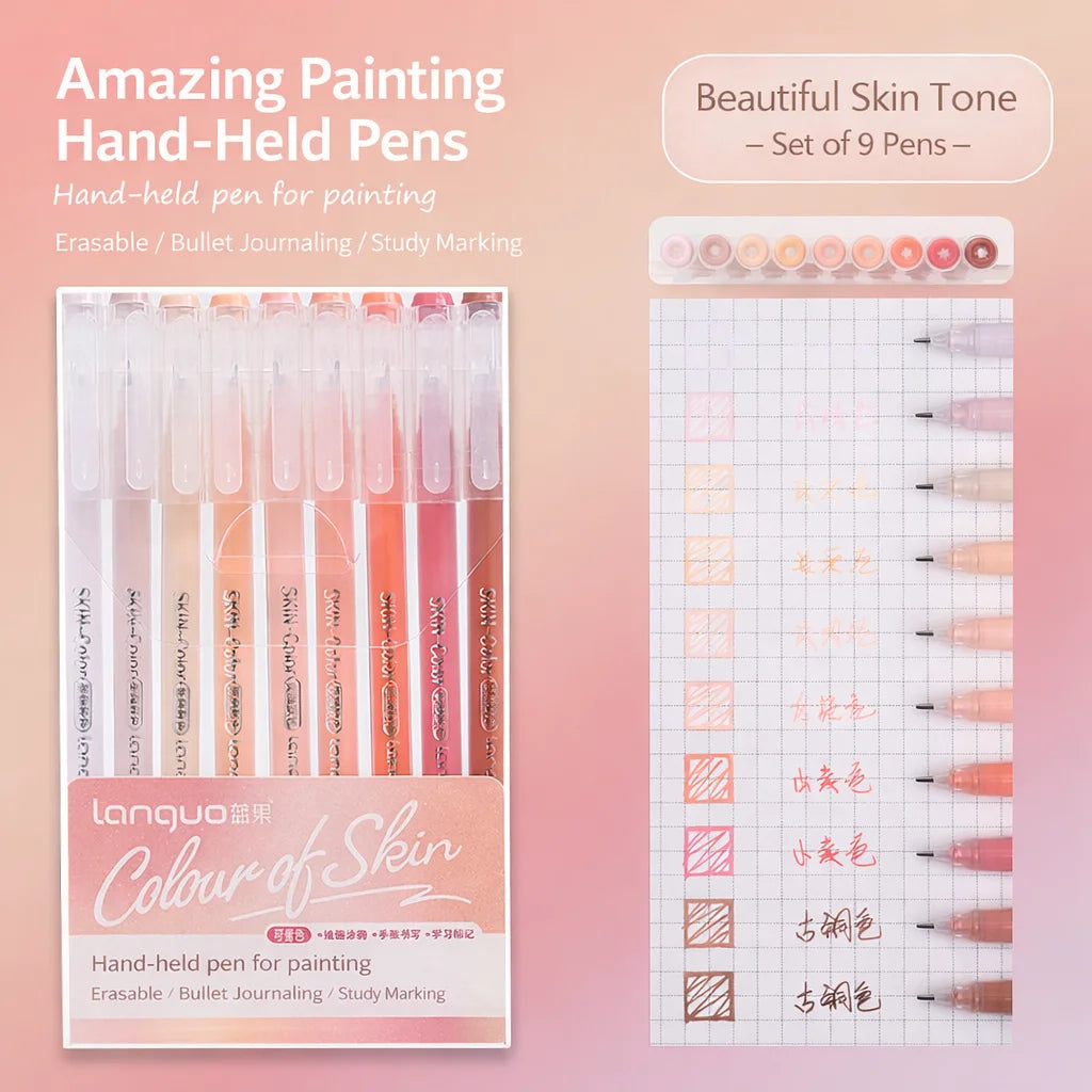 LONGUE Retro Morandi Color Gel Pen Set