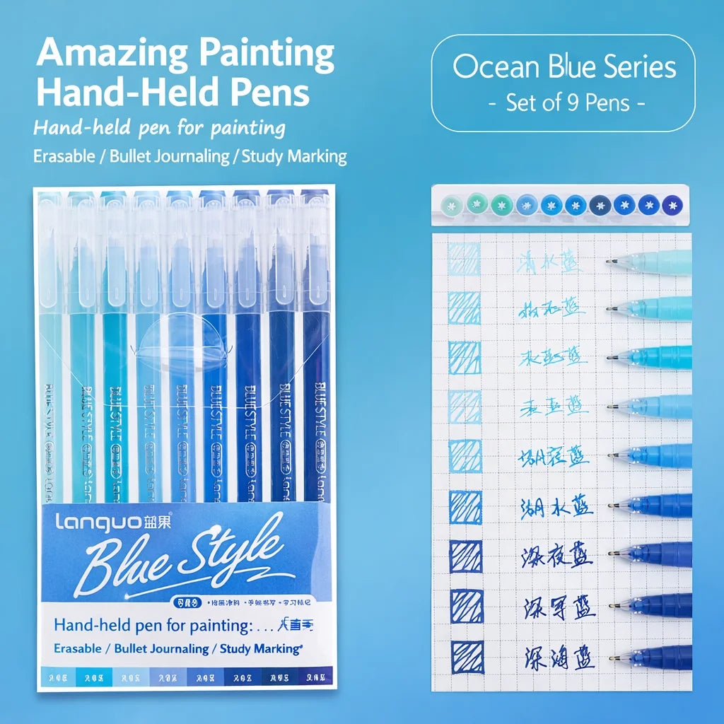 LONGUE Retro Morandi Color Gel Pen Set