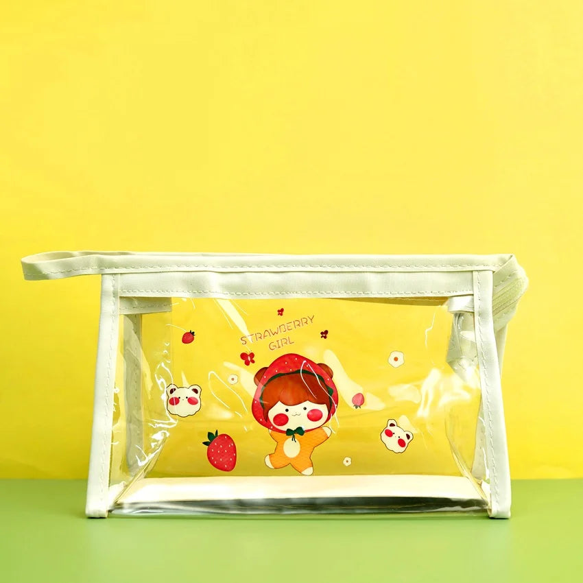 Korean Style Triangle PVC Pencil Case