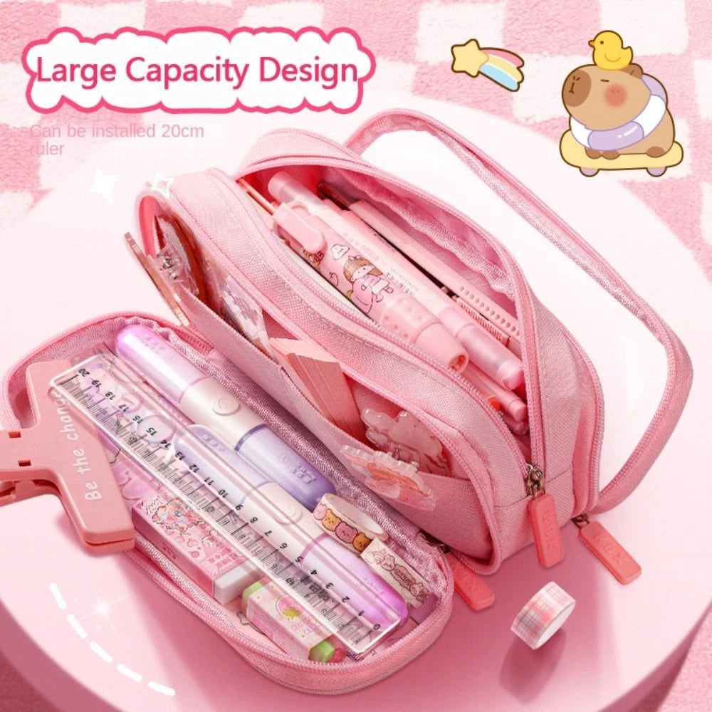 Capybara Large Capacity Pencil Case