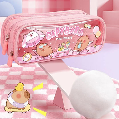 Capybara Large Capacity Pencil Case