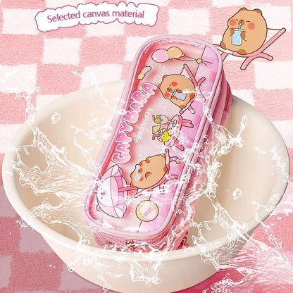 Capybara Large Capacity Pencil Case