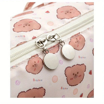 Large Capacity Round Cylinder Makeup and Travel Accessories Bags