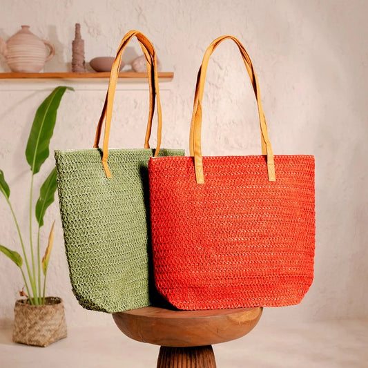 Solid Color Beach Bag