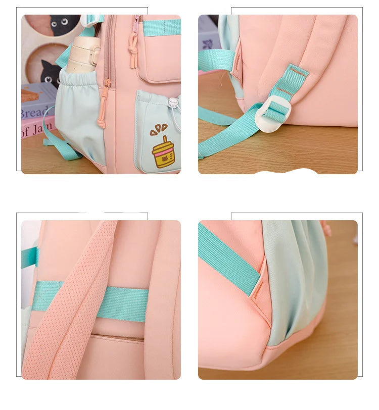 Large Capacity Trendy Korean Style Girls Backpack