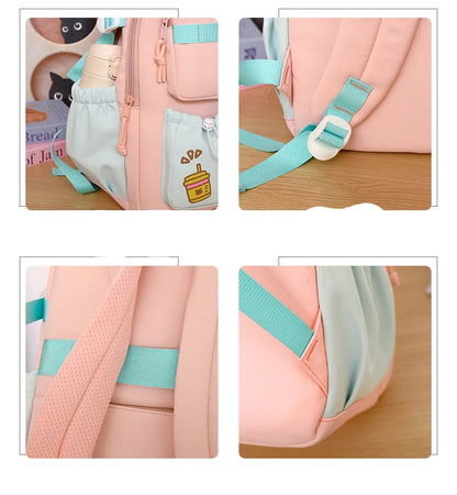 Large Capacity Trendy Korean Style Girls Backpack