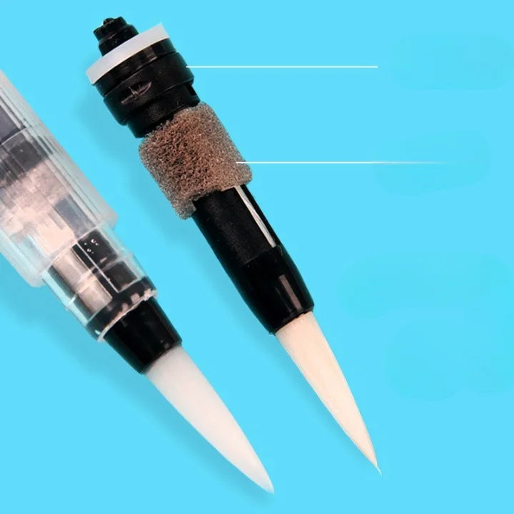 Large Capacity Water Storage Brush Pen  - Set of 6