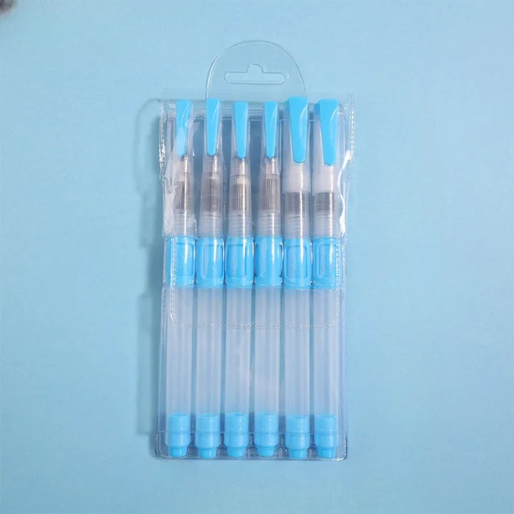Large Capacity Water Storage Brush Pen  - Set of 6