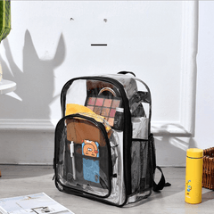 Trendy Transparent Backpack Bag - Stylish & Modern
