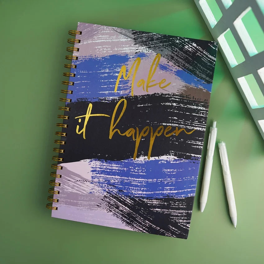 Lavender Reflection Writing Notebook Coil Journal – thepaperworm