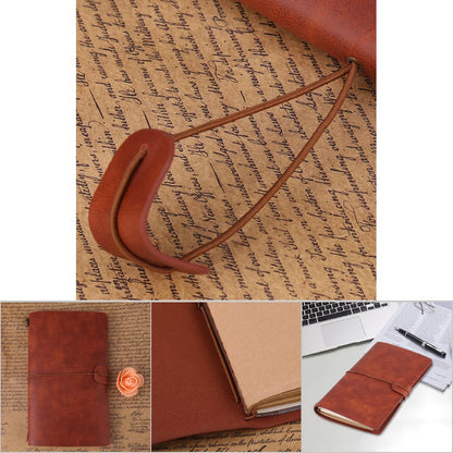 Vintage Leather Refillable Notebook with Card Sleeves & Zip Pocket