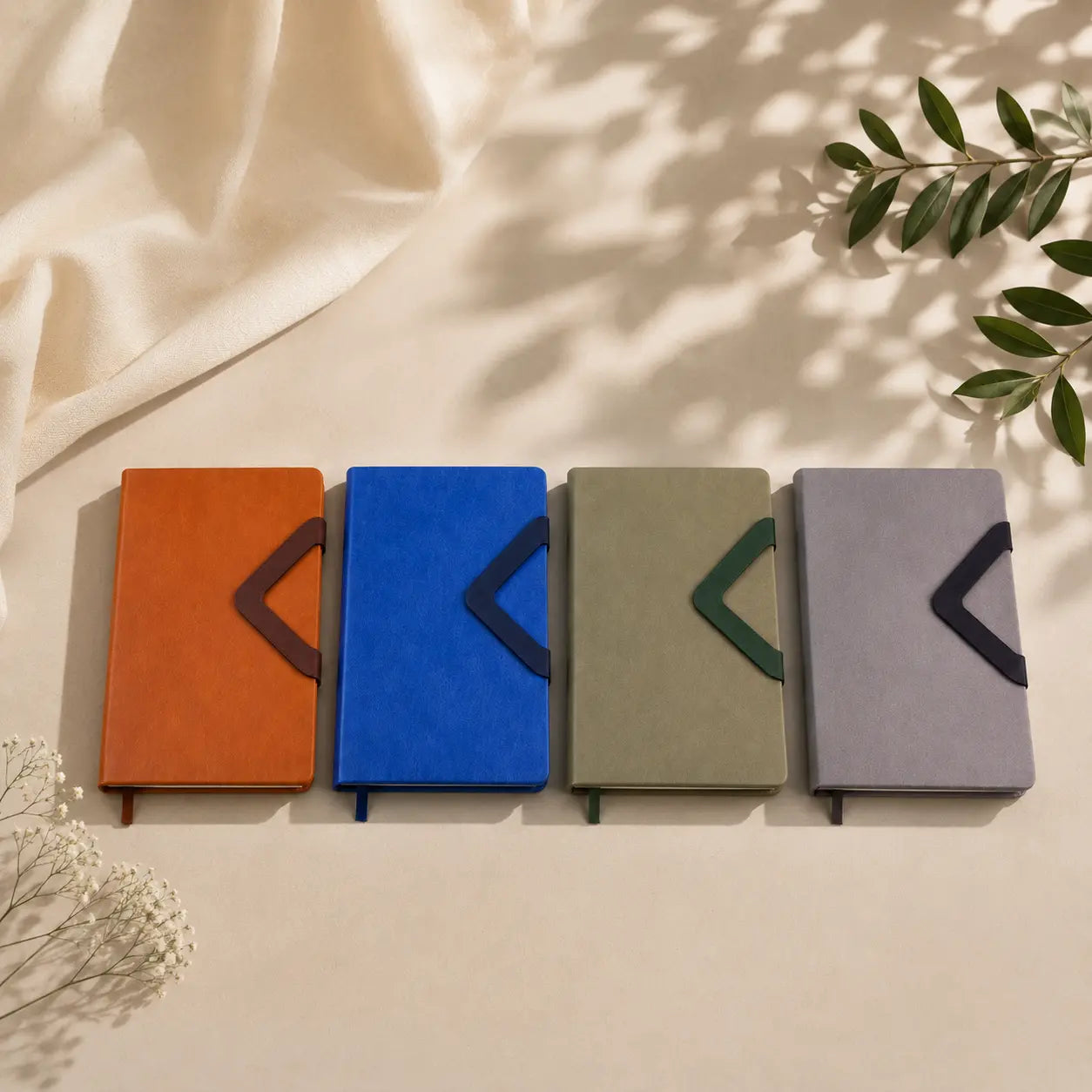Leather Cover Buckle Notebook Journal