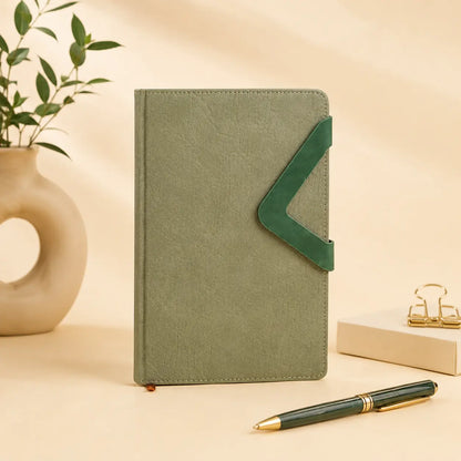 Leather Cover Buckle Notebook Journal
