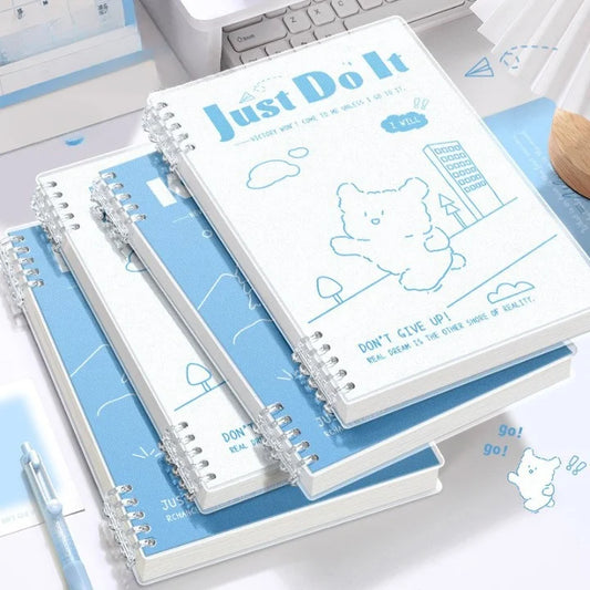 Let’s Go Puppy Transparent Spiral Notebook Cover