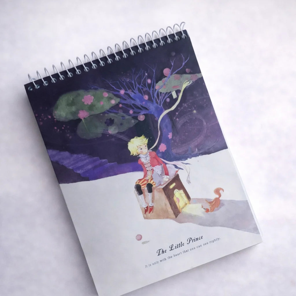 Little Prince Theme Spiral Sketchbook