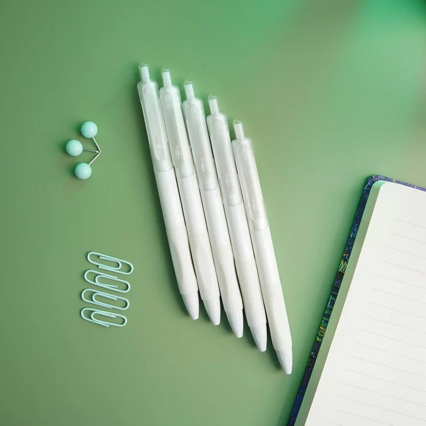Languo Smooth Retractable Gel Pen set White