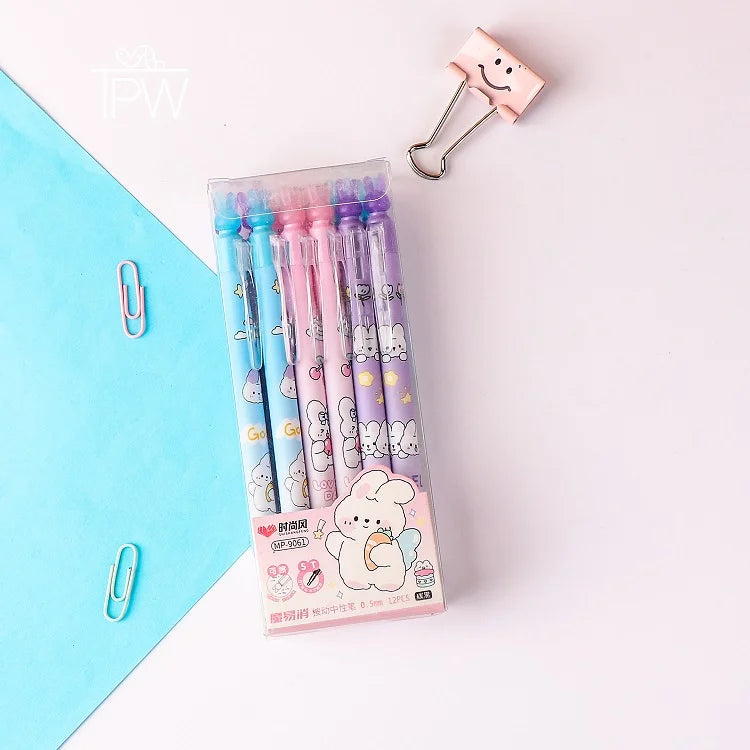 Lovely Day Rabbit Erasable Gel Pens