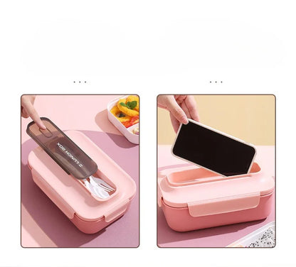 Leakproof Lunch Box with Cutlery Set