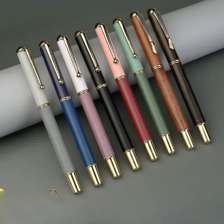 Luxury Morandi Metal Calligraphy Brush Pen