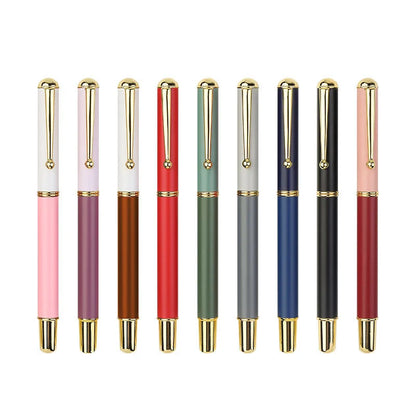 Luxury Morandi Metal Calligraphy Brush Pen