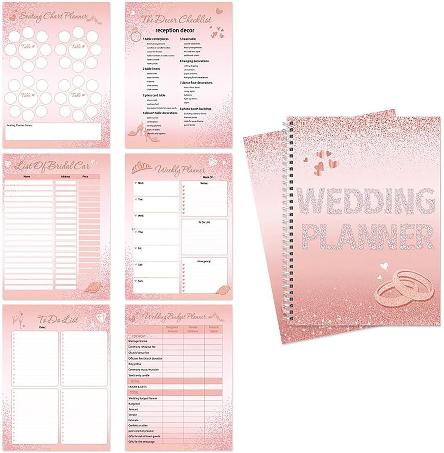 Luxury Wedding Planner – Bride’s Organizer & Checklist Notebook