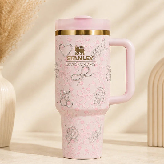 Pearl Embellished Charm Luxe Tumbler