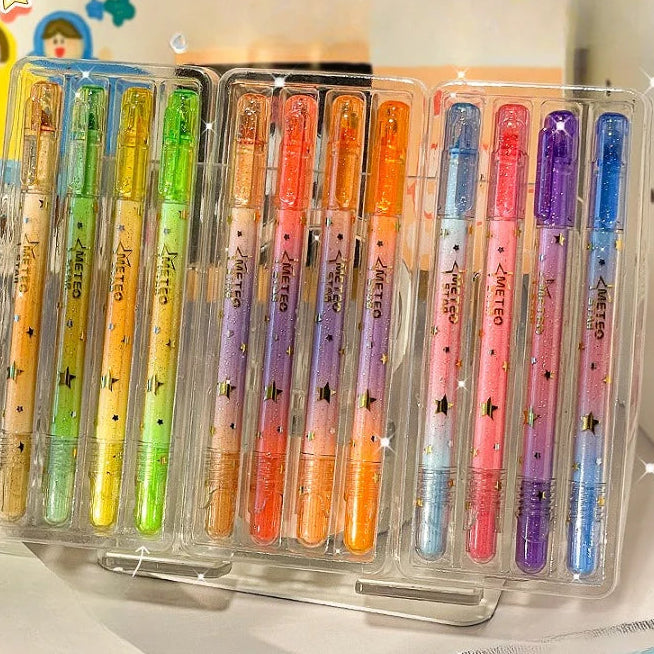 Gradient Glitter Highlighters Set
