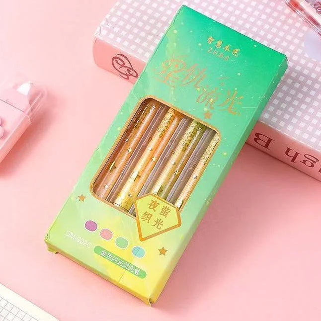 Gradient Glitter Highlighters Set