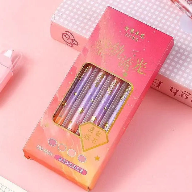 Gradient Glitter Highlighters Set