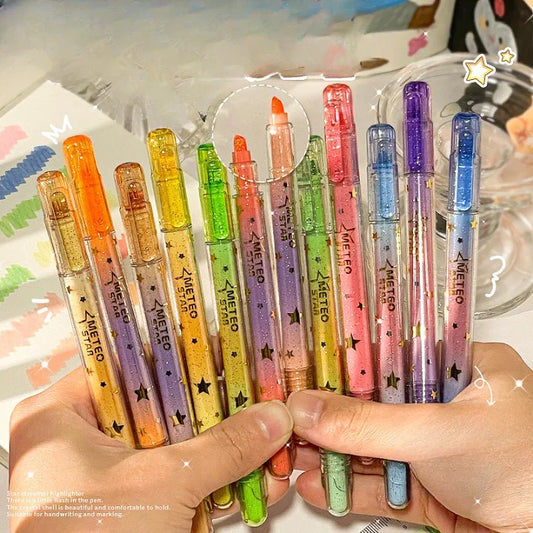 Gradient Glitter Highlighters Set