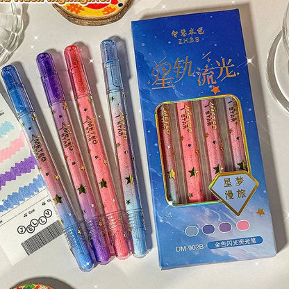Gradient Glitter Highlighters Set